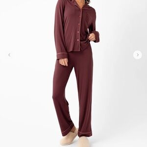 Women's Cozy Earth Burgundy Pajama Set